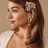 WCRAZYE Irregular Gold Waterdrop Earrings for Women Asymmetrical Gold Drop