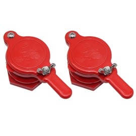 Honey Gate Valve for Extractor, 2 Pack Bee Honey Extractor Tap, Durable Nylon Honey Gate Valve for 5 Gallon Bucket Honey Beekeeping Extractor Bottling Tool (Red)