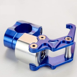 YUANYE Universal Bike Convenience Store Hook, 0.9 inches (22 mm), Aluminum Alloy, Luggage Hanging, Convenient Handle Mounting, Handle Hook (Blue)