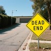 Anobell Dead End Sign 24 x 24 Inches Reflective Aluminum
