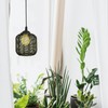 Levemolo Rustic Woven Lampshade Home Decor Pendant Shade Paper Iron