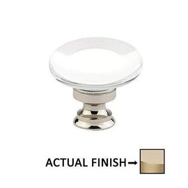 Emtek Providence Crystal Knob Available in 2 Sizes and 10 Finishes - 86568US4 - (Dimension 1 3/4") - Satin Brass (US4)