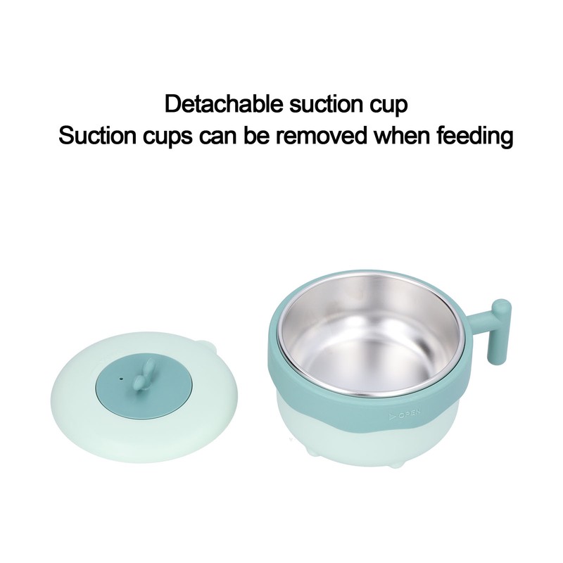 Stainless Steel Baby Feeding Bowl Heat Preservation Tableware Suction Bowl