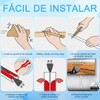LEKOU Cubierta de Cable Pared 2M, Canaleta de Suelo para