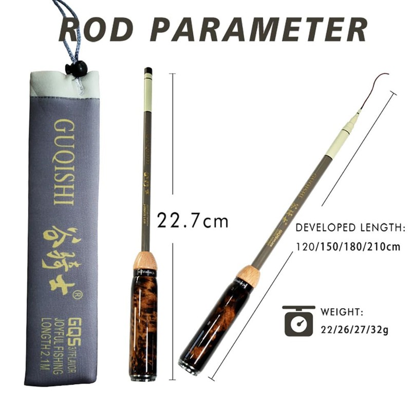 KHEALING のべ竿 延べ竿 振出 竿 軽量 超軽量仕様 小物万能竿 ノベルドミニマム 全長1.2m/