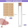 Test Tube with Corks, Pack of 15, Plastic Test Tubes