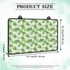 UOQFHHM Electric Oven Stove Insulation Green and White Shamrock Print