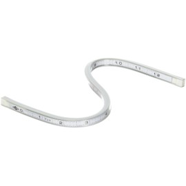 Alvin, Truflex, Lightweight Aluminum Flexible Curve, White - 12 Inches
