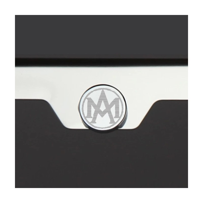 KA Mirror Chrome Aston Martin Logo Laser Etched Stainless Steel