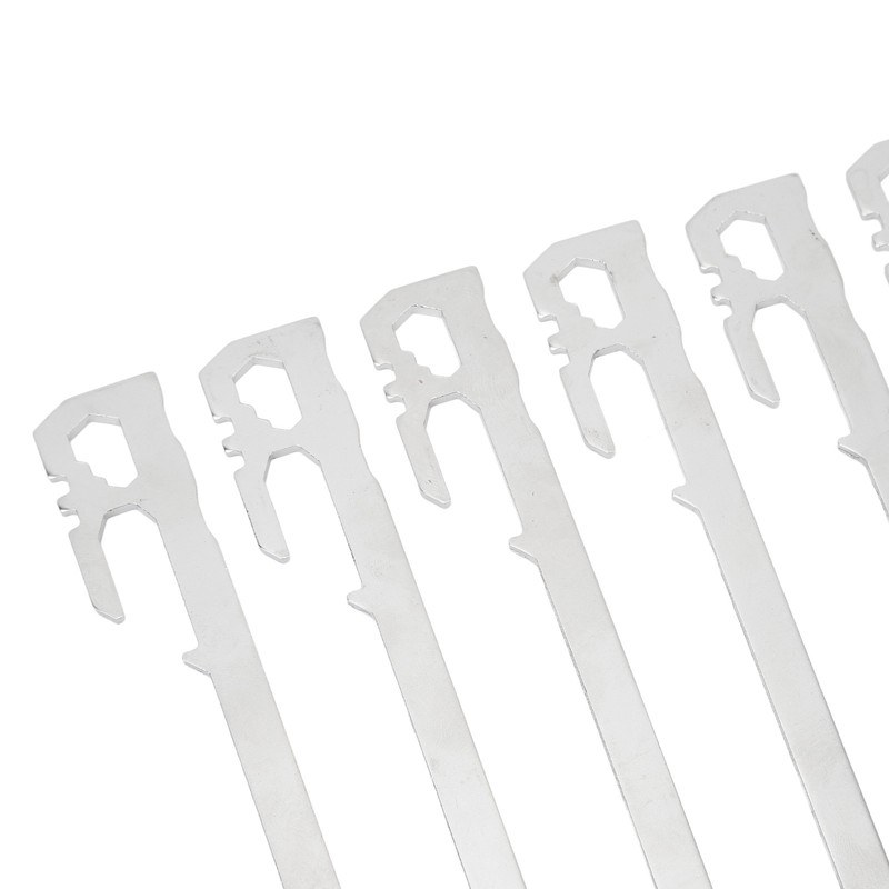 6pcs 420 Stainless Steel Canopy Tent Stakes Thickened High Hardness