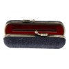 Estuche Para Lápiz Labial Con Espejo Para Damas Azul Negro