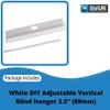 DIY Adjustable Vertical Blind Hanger 3.5” (89mm) Replacement White Hangers