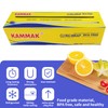 KAMMAK Plastic Wrap Food Cling Wrap with Slide Cutter 15