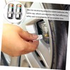 BUGUUYO 1set Tire Pressure Monitoring Valve Caps Theft Tyre Pressure