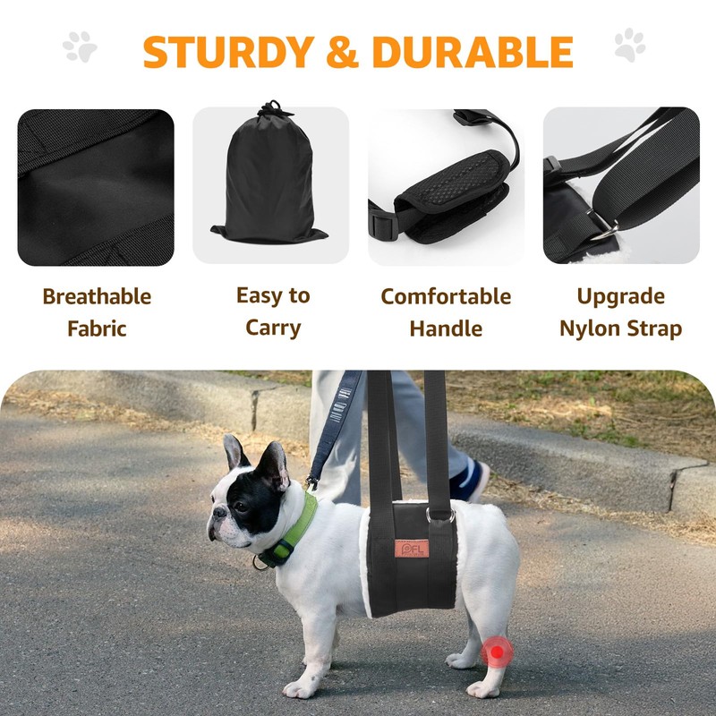 Adjustable Dog Lift Harness, Dog Sling for Large Dogs Lift
