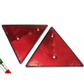 ADS Red Safety Triangle Reflectors with Screw holes for Mounting on Trailer Rear End