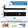 LEOPO 10 inch 8 Pack Floating Shelf Brackets, 1/5” Thick