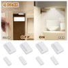 4 Pack Cordless Cabinet Lights, Door Open Activated Sensor Automatic