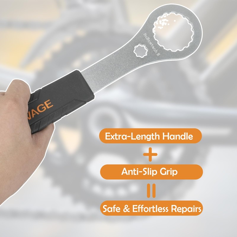 TayBong Bottom Bracket Tool with Adapters for Shimano Hollowtech II/BB9000/BBR60,