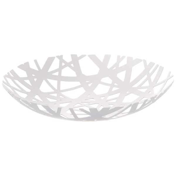 Yamazaki Home Bowl | Steel | Fruit Basket, One Size, White