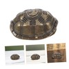 Garneck Turtle Shell Shaking Hexagram Turtle Shell Luck Charm Sculptures
