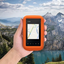 kwmobile Case Compatible with Garmin eTrex Solar - Protective Case for GPS Handheld Device in Orange