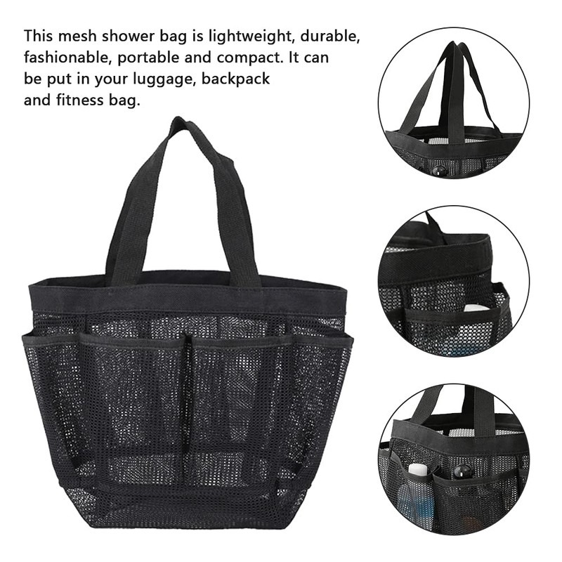 FUYGRCJ Mesh Shower Caddy Tote, Quick Dry Portable Tote Hanging