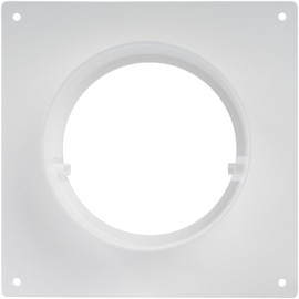 Vent Systems 4" inch Pack of 2 Air Vent Duct Connector Flange Straight Ventilation Pipe Plastic Ducting Connector Plate for Cooling Heating Ventilation System HVAC