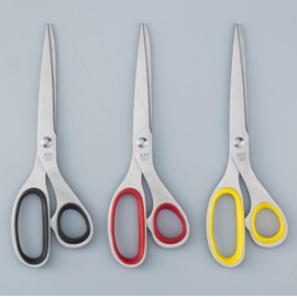 Alex (ALLEX) Office scissors oversized S-200 11078 (yellow, red, the color of the handle is black random)