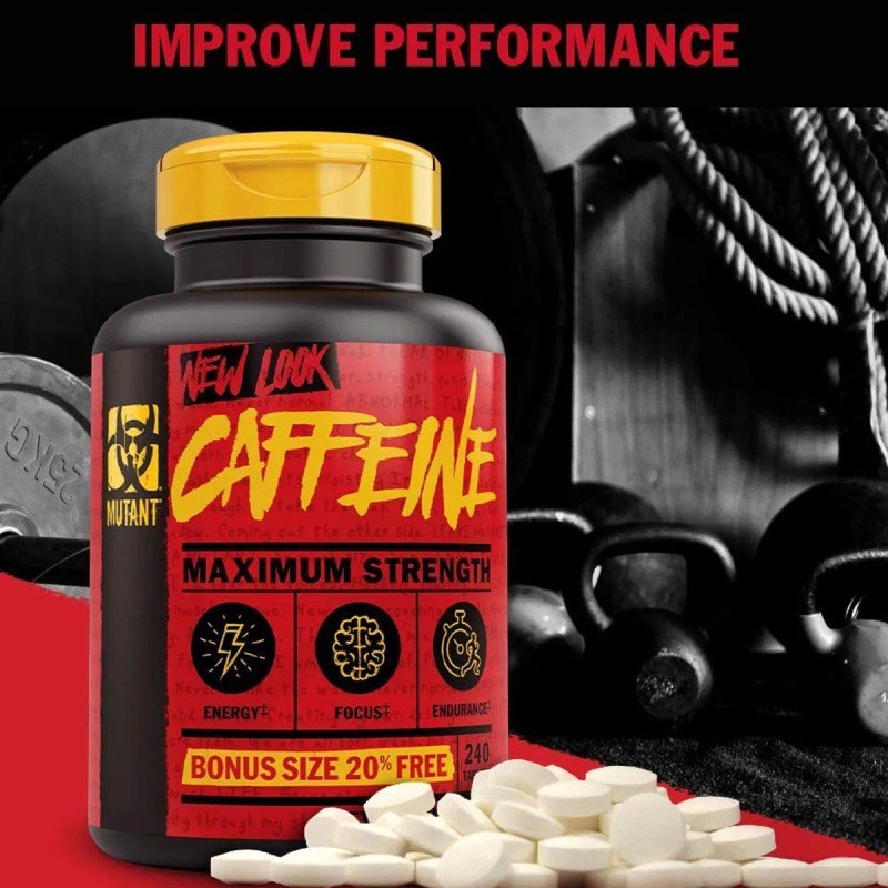Cafeina Mutant Caffeine 240 Tabs Energia Pre Entreno Sf Cf2