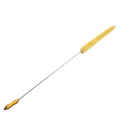 Neustanlo Professional Radiator Brush 2.0 Extra Soft Goat Hair White Bristles Plastic Coated Stainless Steel Wire 120 cm Long