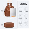 Miss Lulu Women's PU Anti-Theft Backpack, Large Capacity Fashion School
