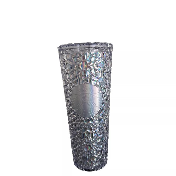 Starbucks 2024 Holidays Winter Clear Gem Plastic Cold Cup NEW