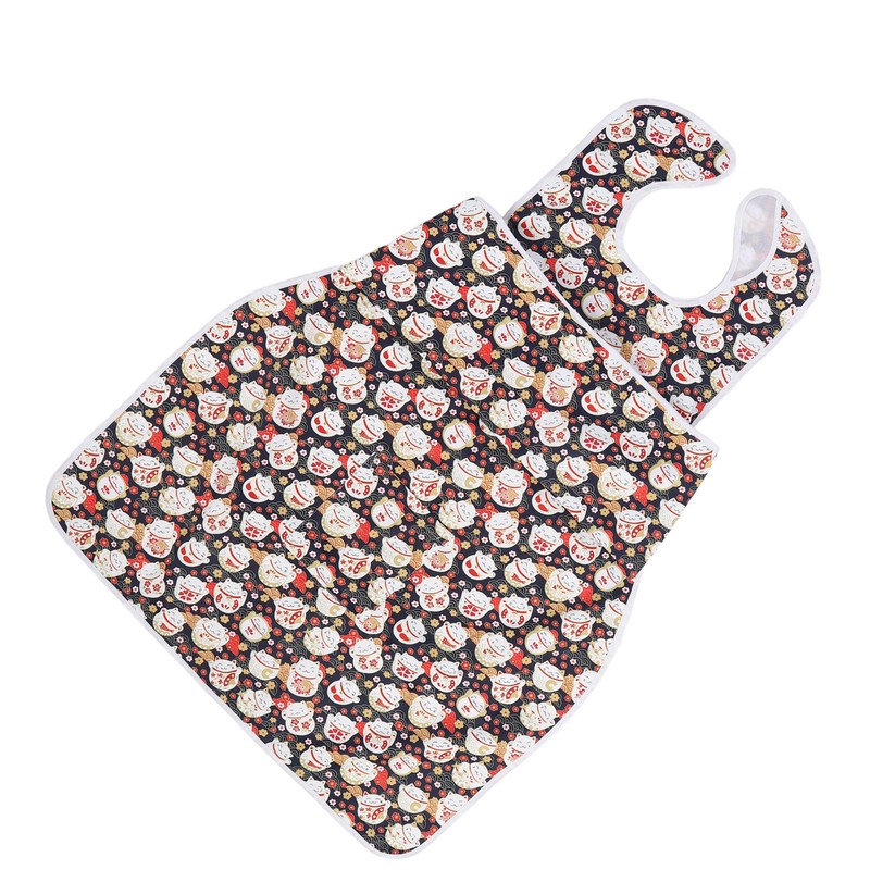 Adult Bib for Elderly Washable Bib Reusable Waterproof Clothing Protector