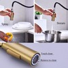 Brass Gold Kitchen Faucet with Pull Down Sprayer, Single Handle,