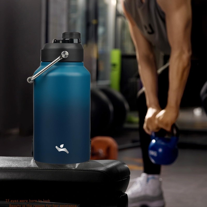 Konokyo Jug with Handle,87 oz Insulated Water Bottle with Carrying
