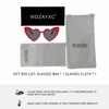 WDZAYXC Polarised Heart Sunglasses Vintage Cat Eyes Glasses Love Heart