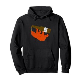 CHICAGO BEER DRINKING Funny Drunk Orange Bear Hoodie Pullover Hoodie