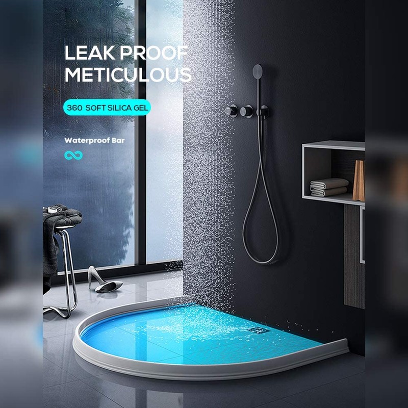 Hi-Na 3ft/5ft/6ft/8ft10ft Collapsible Shower Threshold Water Dam Water Barrier for
