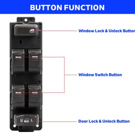 Unifizz Car Left Front Window Switch Driver Side Control Door Master Power Switch,Window Switch Button 25779767 for 04-2012 Chevy Colorado,04-2012 GMC Canyon,06-2010 Hummer H3,2009-2010 Hummer H3T