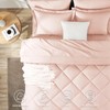 CozyLux Twin XL Comforter Set Blush Pink - 5 Pieces