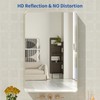 WEER 20X30 Inch Brushed Nickel Bathroom Mirror, Brushed Silver Metal