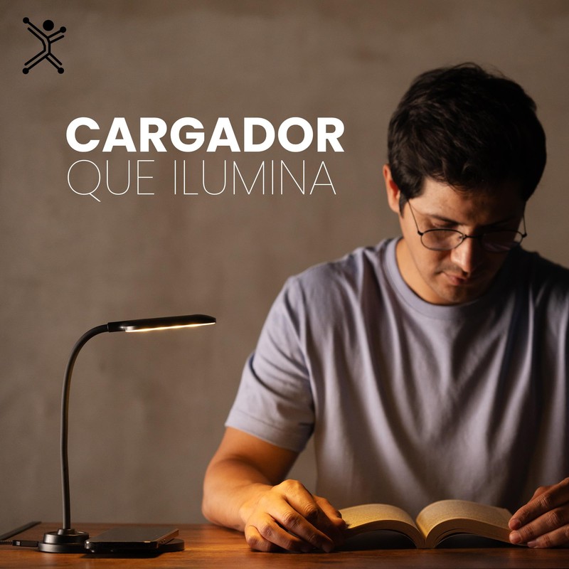 PERFECTCHOICE Cargador inalámbrico 15 W y Lámpara Led Daylight