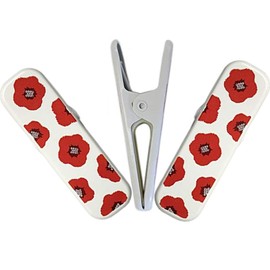 TOuWA Kimono Clip, Handy Clip, Japanese Kimono, Yukata, Kimono Clip, Collar, Lightweight, Set of 3, For Tea Parties, Shichi-Go-San Shrine Visitors, Fall Foliage Hunting, Coming of Age Ceremony, Plum