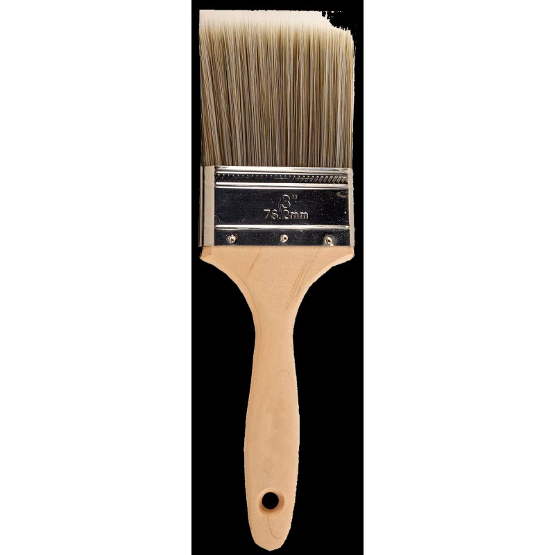 Pro-Grade 1PK 3" Flat House Wall,Trim Paint Brush Set Home