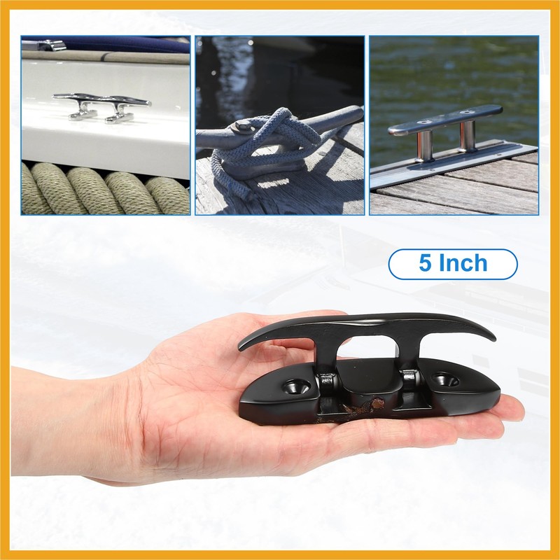 Partuto 2 Pcs 5" 120mm Stainless Steel Boat Flip Up
