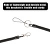 4PCS Spiral Fishing Lanyard Retractable Coiled Safety Cord with Carabiner