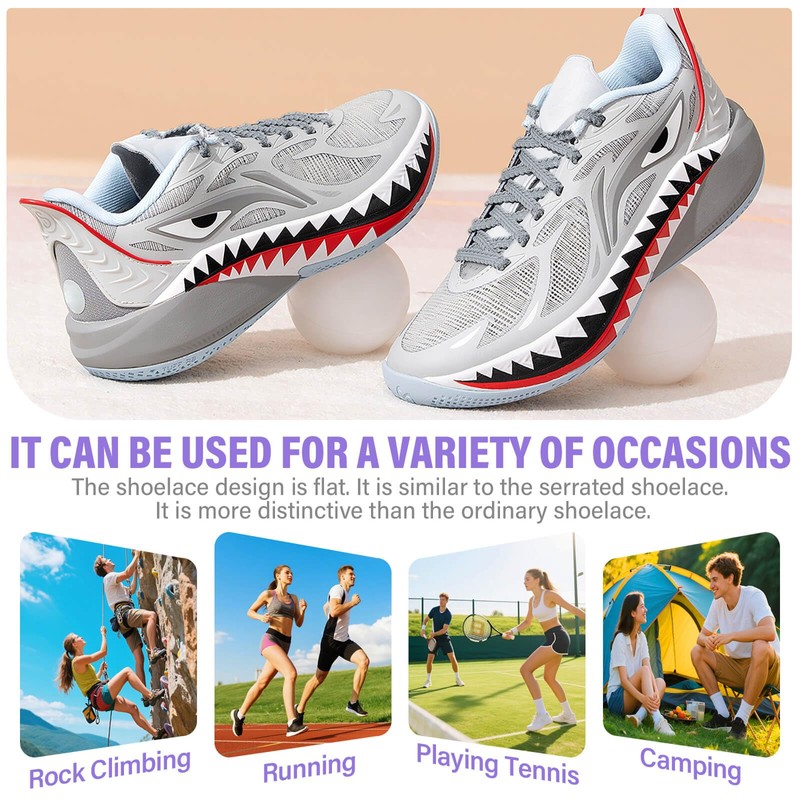 DELELE Thick Flat Shoe Laces: Replacement Athletic 55 Inch Black