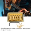 Fixed Hardtail Guitar Bridge U Shape Saddle Bridge Replacement Metal