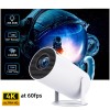 Yinzam HY300 Pro HD Android 12 Mini Projector, 360 Degree